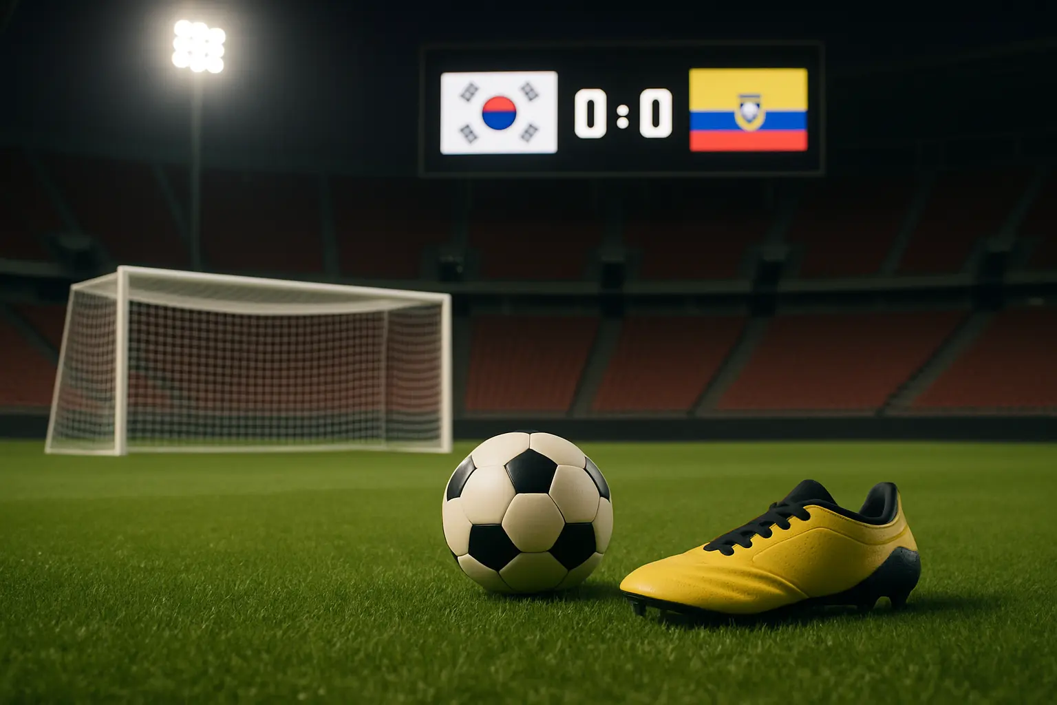 Jogadores da Coreia do Sul comemoram gol na vitória por 3 a 0 sobre o Equador em Suwon